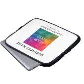Einfache Vorlage Laden Sie hier Ihr Firmenlogo hoc Laptopschutzhülle (Vorne Knopf)