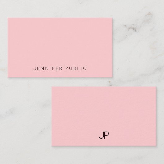 Einfache Vorlage mit benutzerdefiniertem Blush Pin (Vorne/Hinten)