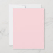 Einfache Vorlage mit Mit Monogramm Rosa (Rückseite)