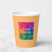 Einfache Vorlage Modernes, elegantes Foto für benu Pappbecher (Rückseite)
