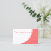 einfache Vorlage Visitenkarten Visitenkarte (Stehend Vorderseite)