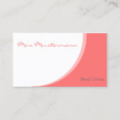 einfache Vorlage Visitenkarten Visitenkarte (Vorderseite)