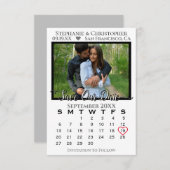 Einfache Vorlesung & stilvolle Hochzeit & Foto Save The Date (Vorne/Hinten)