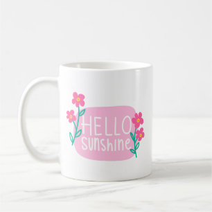 Einfache Vormittags fröhlicher Sonnenschein spiele Kaffeetasse