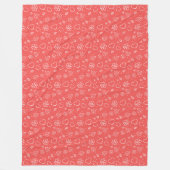 Einfache Vorträge und Blätter Fleecedecke (Vorderseite)