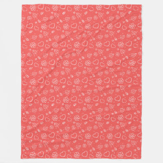 Einfache Vorträge und Blätter Fleecedecke