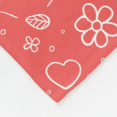 Einfache Vorträge und Blätter Fleecedecke (Ecke)