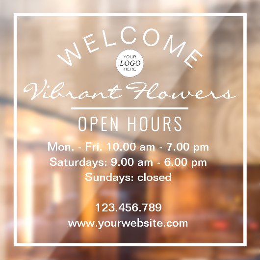 Einfache Vorzeichenfenster für den Warenhaus Fensteraufkleber (Blatt 2)