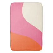 Einfache Waagen - Rosa, Orange und Creme Badematte (Vorderseite Vertikal)