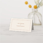 Einfache Wahl für Boho Ivory Wedding Entree Platzkarte (Rückseite)