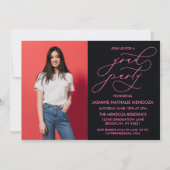 EINFACHE WÄHRUNGSKALLIGRAPHISCHE ABSCHLUSS-EINLADU EINLADUNG (Vorderseite)