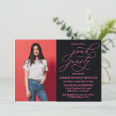 EINFACHE WÄHRUNGSKALLIGRAPHISCHE ABSCHLUSS-EINLADU EINLADUNG (Stehend Vorderseite)