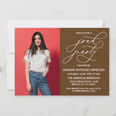 EINFACHE WÄHRUNGSKALLIGRAPHISCHE ABSCHLUSS-EINLADU EINLADUNG (Vorderseite)