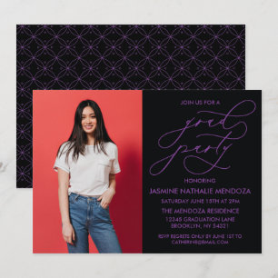 EINFACHE WÄHRUNGSKALLIGRAPHISCHE ABSCHLUSS-EINLADU EINLADUNG