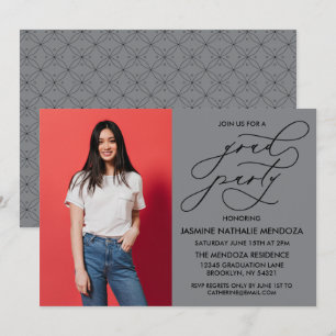 EINFACHE WÄHRUNGSKALLIGRAPHISCHE ABSCHLUSS-EINLADU EINLADUNG