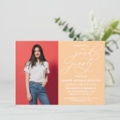 EINFACHE WÄHRUNGSKALLIGRAPHISCHE ABSCHLUSS-EINLADU EINLADUNG (Stehend Vorderseite)