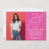 EINFACHE WÄHRUNGSKALLIGRAPHISCHE ABSCHLUSS-EINLADU EINLADUNG (Vorderseite)