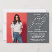 EINFACHE WÄHRUNGSKALLIGRAPHISCHE ABSCHLUSS-EINLADU EINLADUNG (Vorderseite)