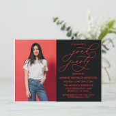 EINFACHE WÄHRUNGSKALLIGRAPHISCHE ABSCHLUSS-EINLADU EINLADUNG (Stehend Vorderseite)