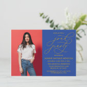 EINFACHE WÄHRUNGSKALLIGRAPHISCHE ABSCHLUSS-EINLADU EINLADUNG (Stehend Vorderseite)