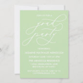 EINFACHE WÄHRUNGSKALLIGRAPHISCHE ABSCHLUSS-EINLADU EINLADUNG (Vorderseite)