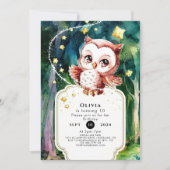 Einfache Waldhühner Geburtstag Einladung (Vorderseite)