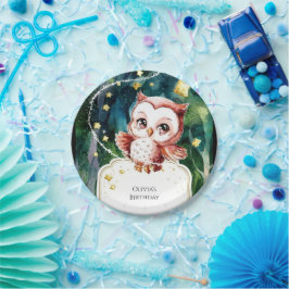 Einfache Waldhühner Geburtstag Pappteller