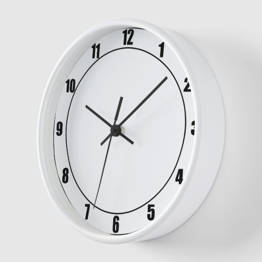 Einfache Wall-Uhr 3 Wanduhr (Winkel)