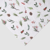 Einfache warme Rot Winter Wasserfarbe Weihnachten Seidenpapier (Ausschnitt)