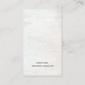 Einfache Waschanleitung Holz Visitenkarte (Rückseite)