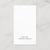 Einfache Waschanleitung Vielen Dank Visitenkarte (Rückseite)