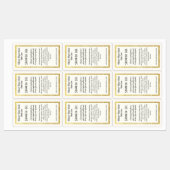 Einfache wasserdichte Duschgel-Produktkennzeichnun Etiketten (Blatt)