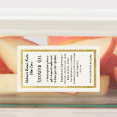 Einfache wasserdichte Duschgel-Produktkennzeichnun Etiketten (Befestigt)