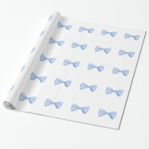 Einfache Wasserfarbe Baby Blue Bow