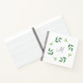 Einfache Wasserfarbe Blätter Kranz Notizblock (Innenseite)