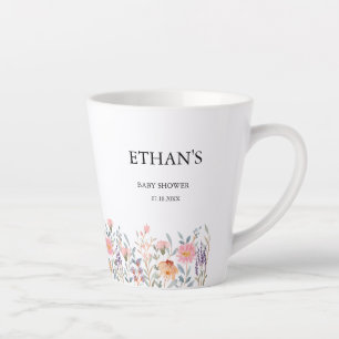 Einfache Wasserfarbe Florale Garten-Baby-Party Milchtasse