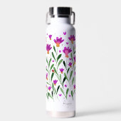 Einfache Wasserfarbe vergessen Sie mich nicht Blum Trinkflasche (Vorne)