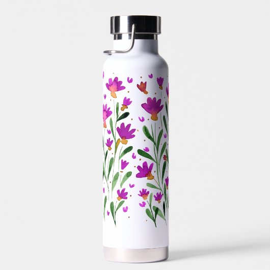 Einfache Wasserfarbe vergessen Sie mich nicht Blum Trinkflasche (Rechts)