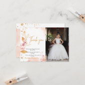 Einfache Wasserfarbe zuerst heilige Kommunion dank Karte (Vorderseite/Rückseite Beispiel)