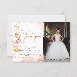 Einfache Wasserfarbe zuerst heilige Kommunion dank Karte