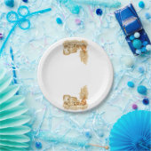 Einfache Wasserfarben-Boho-Baby-Party-Teller Pappteller (Party)