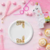 Einfache Wasserfarben-Boho-Baby-Party-Teller Pappteller (Party)
