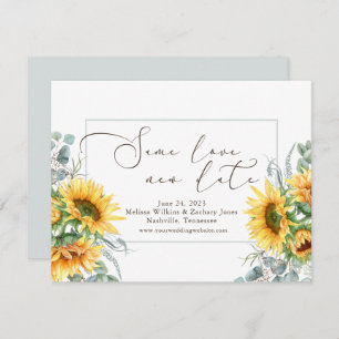 Einfache Wasserfarben Sonnenblume Dieselbe Liebe N Save The Date