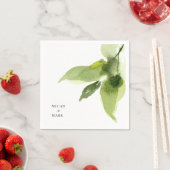 Einfache Wasserfarbenfolie Hochzeit von Napkins Serviette (Beispiel)