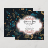 Einfache Wasserfarbensehen speichern Sie die Datum Save The Date (Vorne/Hinten)