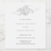 Einfache Wasserfarbenwelt Ristorante La Lanchetta Weinetikett (Einzelnes Label)