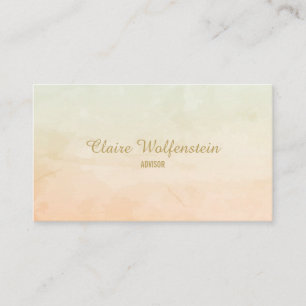 Einfache Wasserfarbmischung Professional Visitenkarte