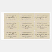 Einfache WASSERPROOF-Kerzenaufkleber Etiketten (Blatt)