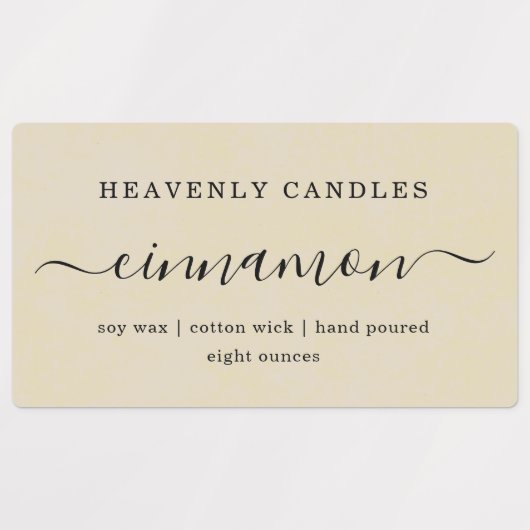 Einfache WASSERPROOF-Kerzenaufkleber Etiketten (Design 2)