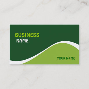 Einfache Wave Design Business Card Visitenkarte